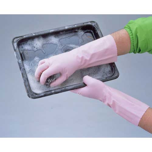 【廃番】SHOWA ニトリルゴム手袋 ナイスハンドエクストラ薄手 グリーン Mサイズ NHEXU-MG