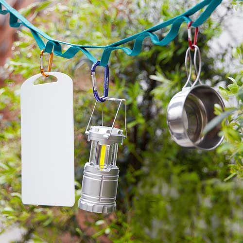 TRUSCO カラビナ 線径5mmX50mm D型 シルバー TKN550SV