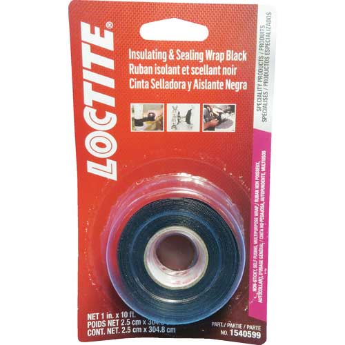 ロックタイト 絶縁&シーリングラップ 2.5cm×3m 黒 シリコーンテープ(1540599)(SI5075) 1540599