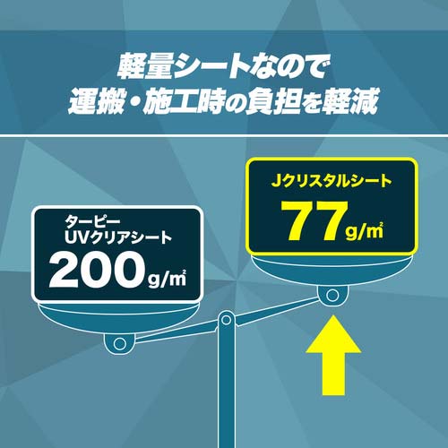 萩原 ターピー Jクリスタルシート 3.6m×5.4m CS-3654