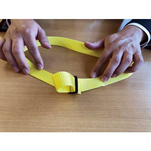 TRUSCO 平ベルト用金具 ベルト幅38mm 10個入 縦45X横24 HBK-38