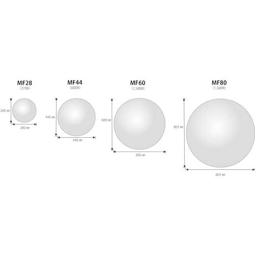 Komy 丸ミラー440mm MF44
