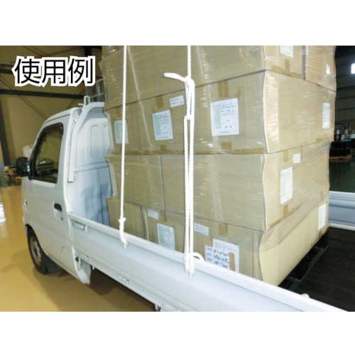 TRUSCO ビニロントラックロープ 3つ打 線径6mmX長さ15m TR-615