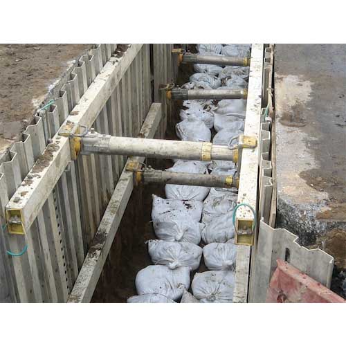 Hoshin アルミ合金矢板 有効幅250×高さ38×全長2500mm HAY3825N-2.5