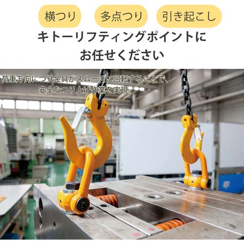 KITO リフティングポイント標準ボルト形LPA M24 使用荷重3.6t 【選べるボルトサイズと使用荷重】 LPA1036A00011 LPA03624