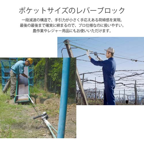 KITO レバーブロック LX形 定格荷重250kg 揚程1m 小型・軽量 【選べる定格荷重】 LX003