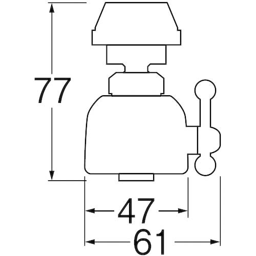 SANEI キッチンシャワー シャワー・ストレート切替 360度回転 PM207