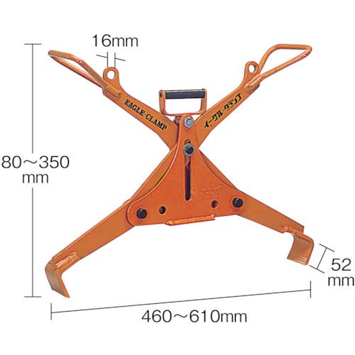 EAGLE U字溝蓋用クランプ UGH-200