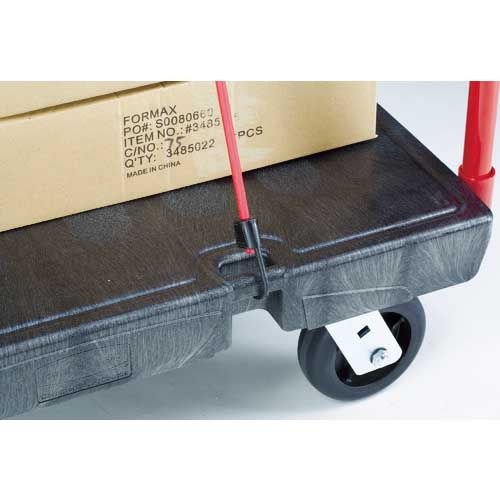 【廃番】ラバーメイド ヘビーデューティープラットフォームトラック 762×1524×高さ320 ブラック 446607