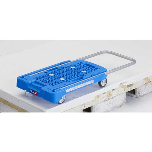TRUSCO 樹脂台車 アクロキャリー 600X390 ブルー S付 AC-1-B-S