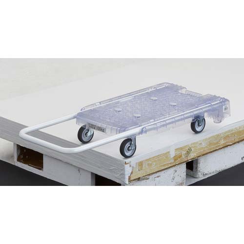 【アウトレット】TRUSCO 【売切廃番】樹脂台車 アクロキャリー PC製 省音車輪 600X390 透明 AC-1PC-TM