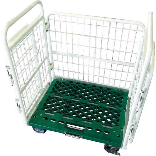 TRUSCO 折りたたみ式網台車 アミーゴカーゴ 600X800 ストッパー付 AMG-1S