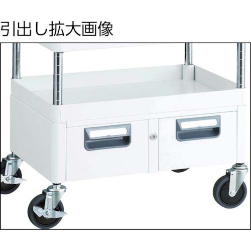 TRUSCO ツールワゴン フェニックスワゴン 省音 600X400XH880 引出 天板付 ヤンググリーン PEW-962WT-YG