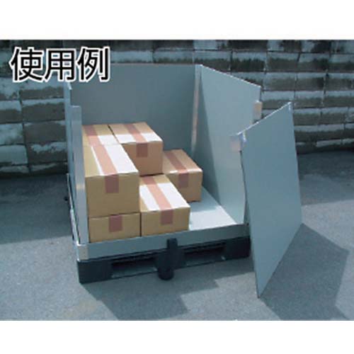 西田製凾 折りたたみプラスチックコンテナ(通い箱)「再坊」:1100×1100×1100mm SBA-1111-H