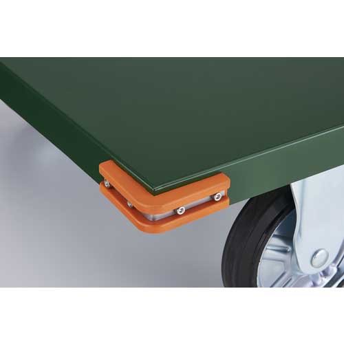 TRUSCO 鋼鉄製運搬車 900X600 ハンドル側自在車 SH-2R