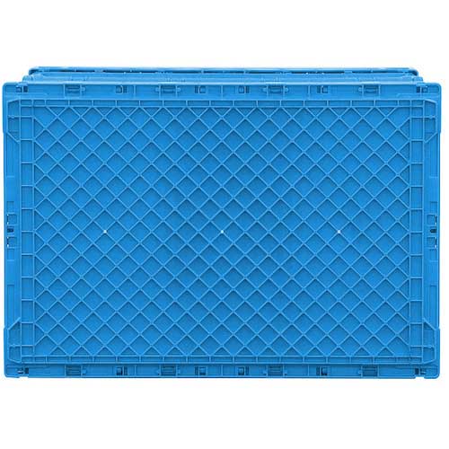 サンコー フタ一体型折りたたみコンテナー 559310 ペタンコC-60B-Bブルー SKPO-C60BB-BL