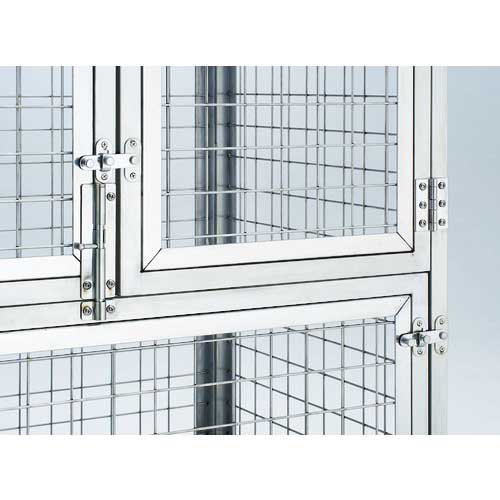 TRUSCO オールステンレス製運搬車 オールステンレス製網台車 900×600 全高1200 3ドアタイプ SUAD3-960