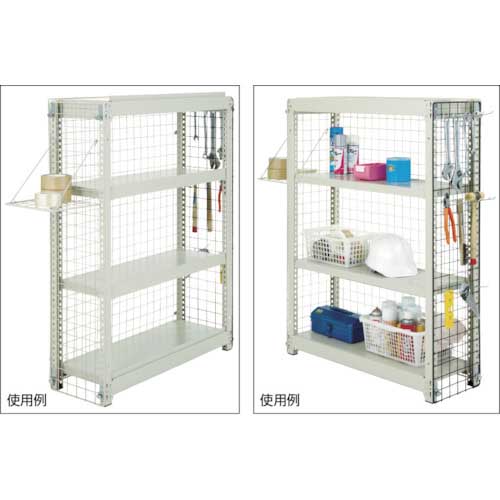 TRUSCO 棚用ディスプレイネット 金具付 450X900ネオグレー ネオグレー TN-4509