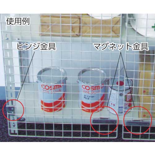 TRUSCO ディスプレイネット用ヒンジ金具 TN-HK2