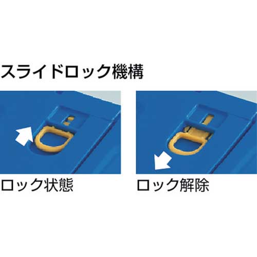 TRUSCO オリコン 薄型折りたたみコンテナ 30L ロックフタ付 半透明 透明 TR-C30B