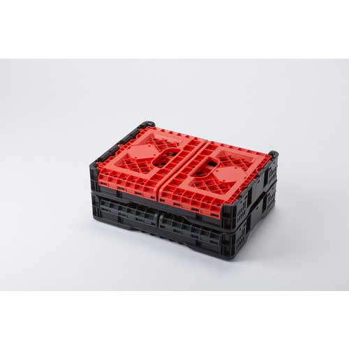 TRUSCO 折りたたみメッシュコンテナ25L グレー TR-MPB25-GY