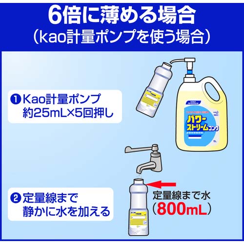 Kao 食器洗剤 業務用パワーストリームコンク 5L 503718