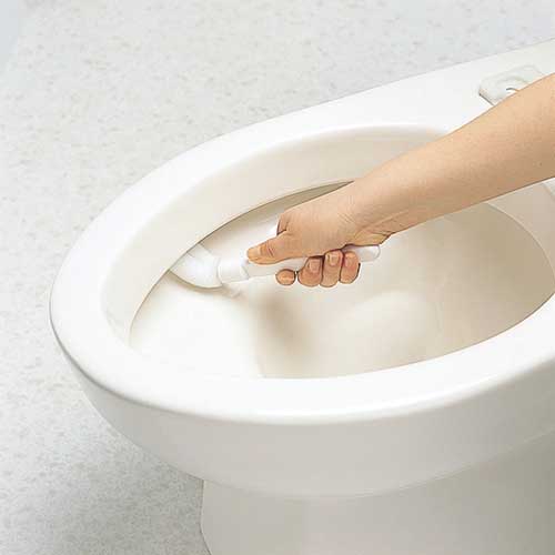 MARNA トイレブラシ 2in1・W 114×430×129mm W078W
