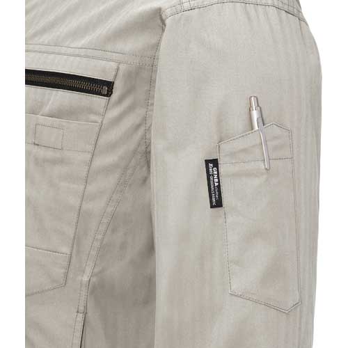 XEBEC 【2025今季完売】 綿薄手現場服ヘリンボン空調服XE98002-62-3L アーミーグリーン XE98002-62-3L