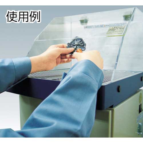 淀川電機 集塵装置付作業台 YESシリーズ(鉄製フード仕様)単相100V (0.2kW) YES200VDA