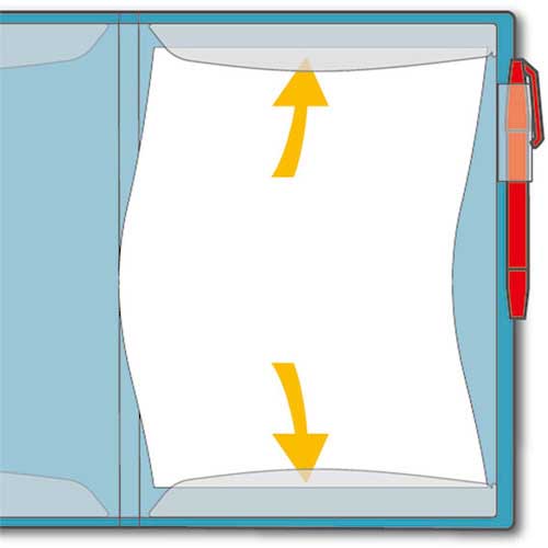 【廃番】KING JIM クリア-ファイルカキコ A4タテ型 黒 20ポケット 8632-K