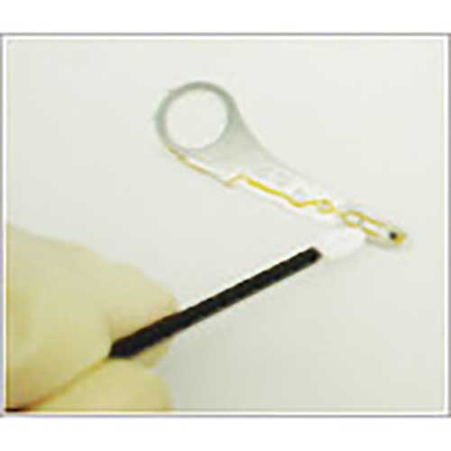 HUBY 3インチ 工業用綿棒(先端平型/導電プラ軸使用)FS-010SP (100本入) FS-010SP