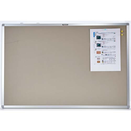 TRUSCO エコロジークロス掲示板 ピン専用 900X1200 ベージュ KE-34SB