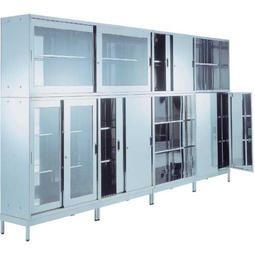 TRUSCO ステンレス保管庫(D500)両開 900XH720 STH5-7