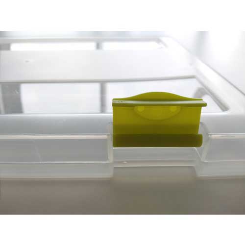 TRUSCO 書類ケース A4 クリア(持ち手色ブルー) TFC425-CB