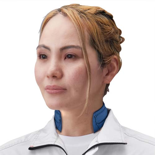 その他 flk040201 375117 涼感ワーククーラー 日本緑十字社 サックス色 - 【通販