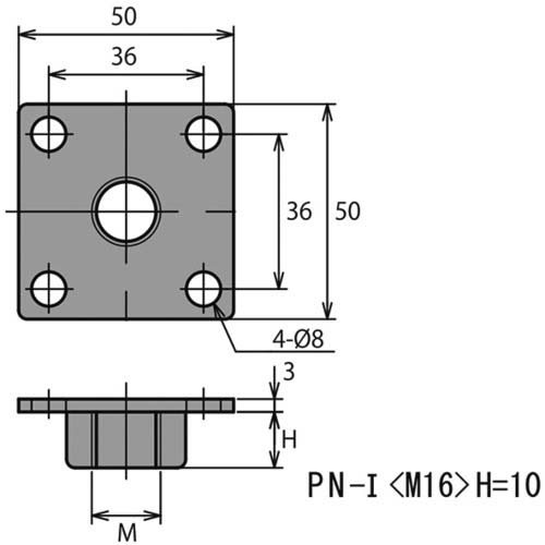 ダイワアドテック アジャスターボルト取付用ナット PN-1-12