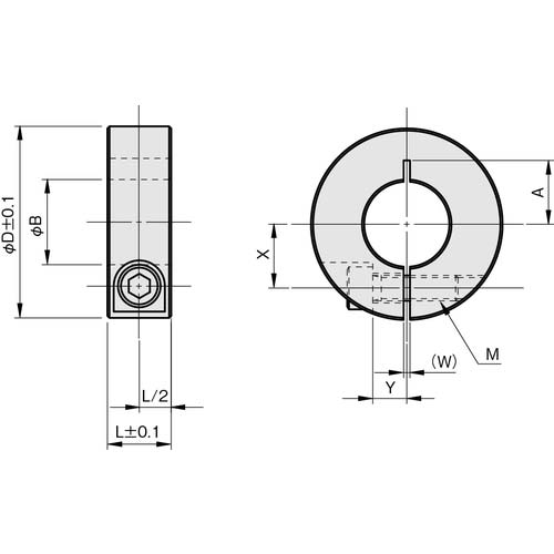 IWATA スリットカラー ノーマル 無電解ニッケルメッキ SCS1612M