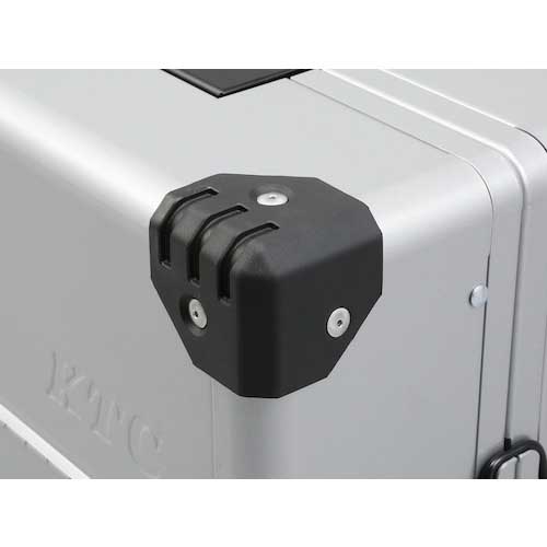 KTC スチール製工具箱 両開きメタルケース(シルバー) 間口440×奥行233×高さ230mm EK-10A