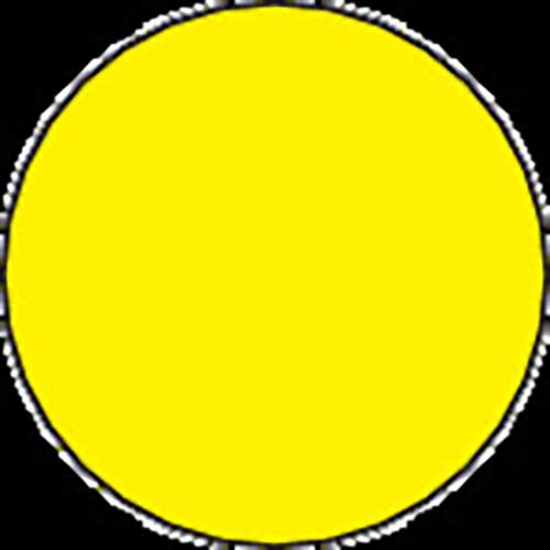 3M エーワン カラーラベル 丸型 9mmΦ 黄 (14枚入) 07004