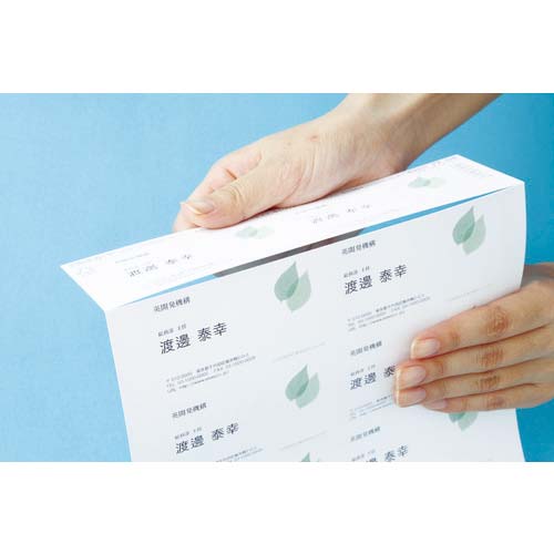 3M エーワン マルチカード名刺 標準白無地 10面 (10枚入) 51002