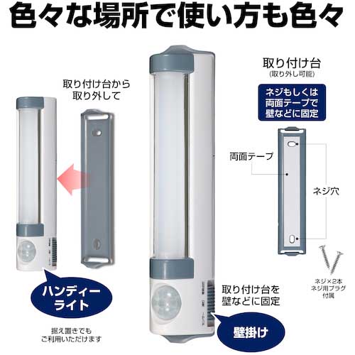 ELPA LEDセンサー付ライト PM-L255