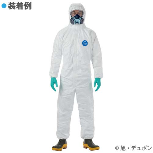 デュポン(TM) タイベック(R) ソフトウェア2型 ワンピース保護服 M TV-2