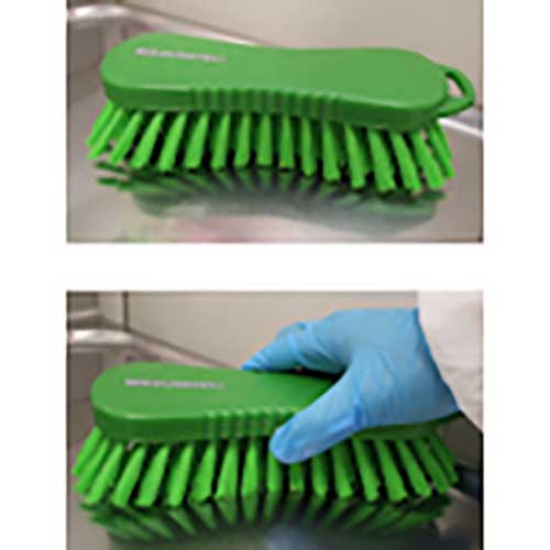 BURRTEC バーキュートプラスハンドスクラブブラシ 黄 BCP-SBY HACCAP対応 69150634