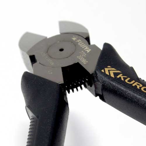 フジ矢 電工名人強力ニッパ(ラウンド刃・黒金) 770-200BG