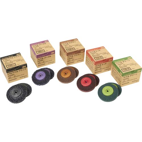 3M スコッチ・ブライト ベベルパープル 電動工具用 #120相当 BEBERU PUR