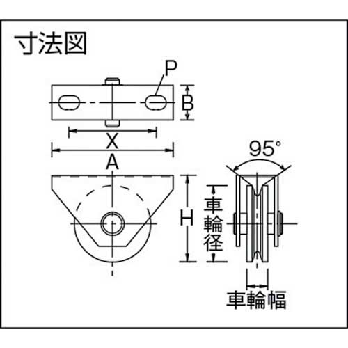 MALCON マルコン枠付重量車 200mm V型 C-2000-200