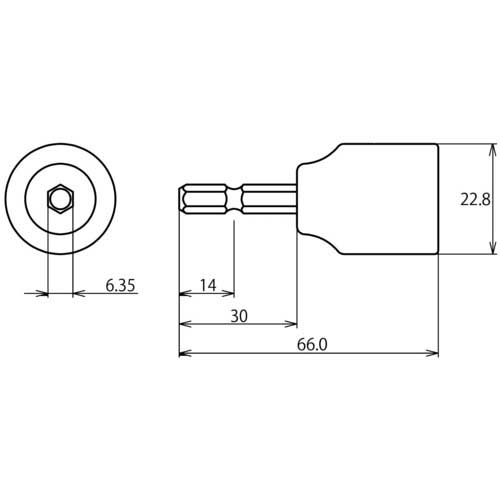 エビ 全ネジ用ソケット “ストロック” 7.9mm(5/16) DSZN79