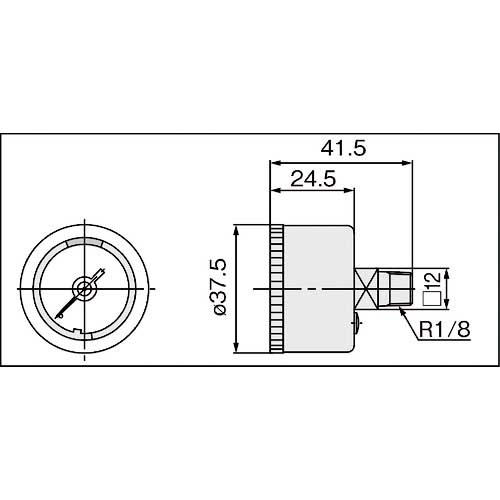 SMC 圧力計 G36-4-01-L