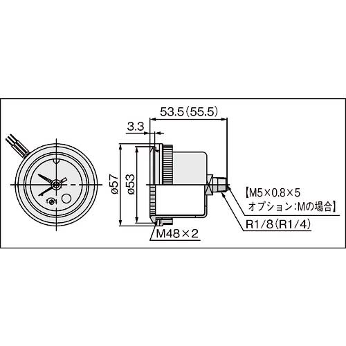 SMC 圧力計 GP46-10-01-C