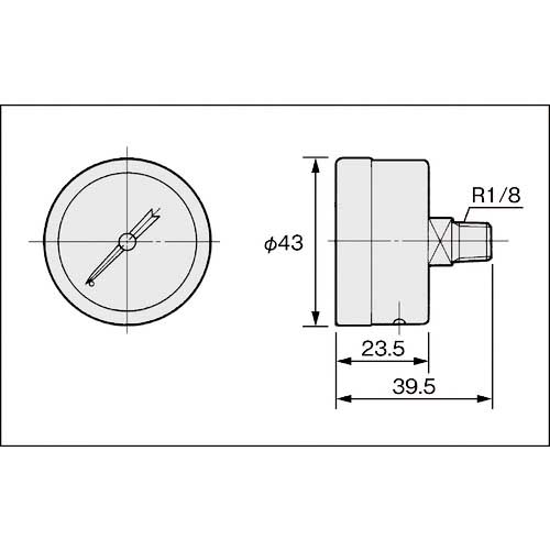 SMC 圧力計 GZ43-K-01